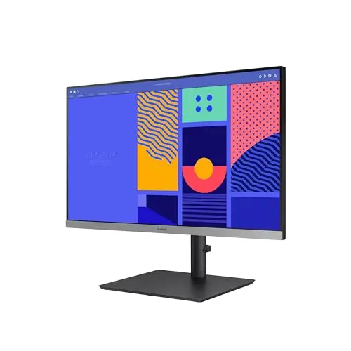 Samsung 27-Inch S43GC Series Business Essential Computer Monitor, IPS Panel, Height Adjustable Stand, Triple Input, New DisplayPort, 100Hz, AMD FreeSync, Advanced Eye Care LS27C432GANXZA, 2024 7