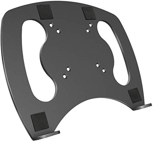 Laptop Tray Steel Notebook Holder for Monitor VESA Mount Stand Fits VESA 100x100 mm Mounting Holes with M4 Screws, 22lbs Capacity with Vented Cooling Platform