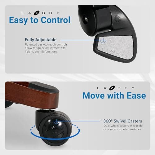 La-Z-Boy 1104593 Bradley Bonded Leather Executive Chair 8