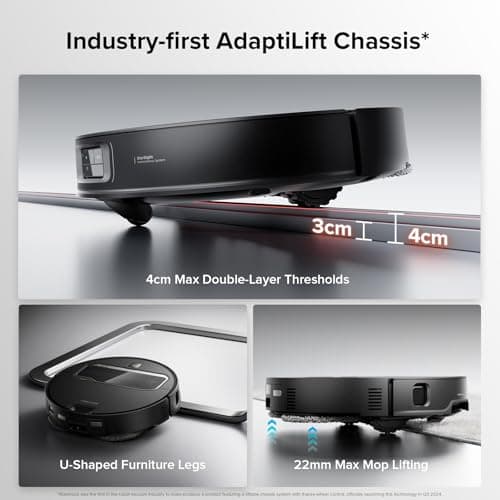 roborock Saros Z70 Robot Vacuum and Mop, OmniGrip Arm, AI-Powered, 22,000Pa Suction, 3.14’’ Ultra Slim, FlexiArm Riser Technology, AdaptiLift Chassis, Obstacle Avoidance, Auto Mop Washing & Drying 5