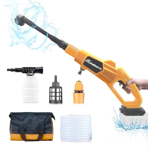 Cordless Car Washer for Dewalt 20V Battery DCB206, 900 PSI Handheld High-Pressure with 6in1 Nozzle for Car Cleaning Replace for DCPW550B(Battery Not Included)