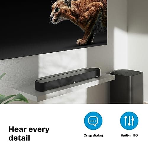Sennheiser AMBEO Soundbar Mini - Immersive 3D Audio for TV, Movies, and Music - Compact Device with Powerful Adaptive Features, Multiple Connectivity and Intuitive Usage 8