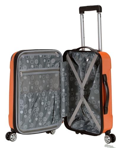 Rockland London Hardside Spinner Wheel Luggage, Orange, Carry-On 20-Inch 5