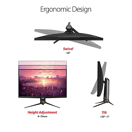 ASUS ROG Swift 32” 4K HDR 144Hz DSC Gaming Monitor (PG32UQX) - UHD (3840 x 2160), Mini-LED IPS, G-SYNC Ultimate, Local dimming, Quantum Dot Technology, DisplayHDR 1400, Eye Care, DisplayPort, HDMI 7