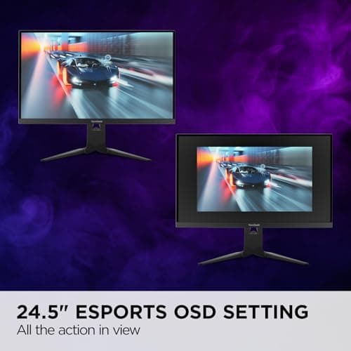 ViewSonic XG275D-4K 27 Inch 4K UHD Gaming Monitor with Switchable Refresh Rate Up to 320Hz, 0.5ms Response Time, AMD FreeSync Premium, Advanced Ergonomics, HDMI, DisplayPort, and 65W USB-C 5