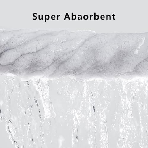 HVMS Oversized Bath Towels 40x80 Inches Extra Large Bath Sheets for Adults Thick Super Soft Quick Dry Highly Absobent Microfiber Shower Towels (Grey, 2PCS) 5