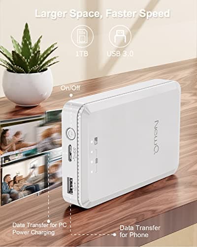 NEWQ Hard Drive for Phone Computer: 2 TB Photo Stick Portable Storage Device External HDD USB Flash for iPhone & iPad & Android Cellphone Backup Picture | Photo | Video | Data (2TB) 7