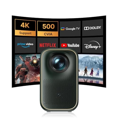 Xming Page One Projector with WiFi and Bluetooth, 2024 Upgraded 1080P Outdoor Movie Projector, 1000 ANSI& Keystone, IP5X Dustproof, Projector with TV Stick/HDMI/USB, Mini