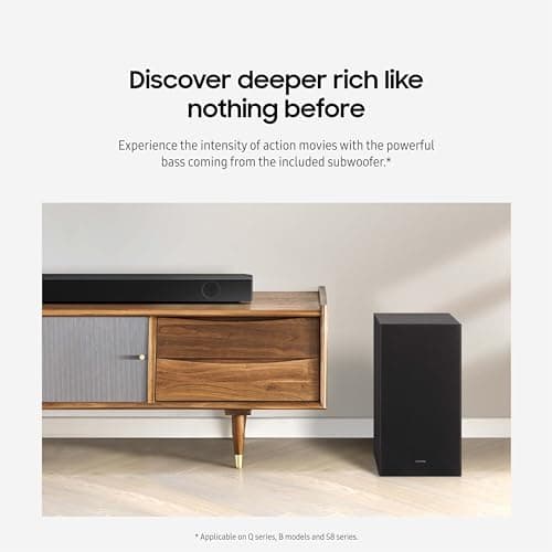 Samsung B63C 5.1ch Soundbar w/Dolby Digital 5.1 Audio, DTS Virtual:X, Built-in Center Speaker, Bluetooth, Subwoofer Included, Game Mode, One Remote, Alexa Built-in, HW-B63C/ZA (2022 Model) 6