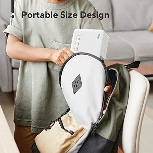 Mini Projector with WiFi and Bluetooth, AKIYO 2026 Upgraded Projector 1080P Support, 360° Rotating, Portable Projector for Home Theater/Outdoor, Compatible with iOS/Android/Laptop/PS5 5