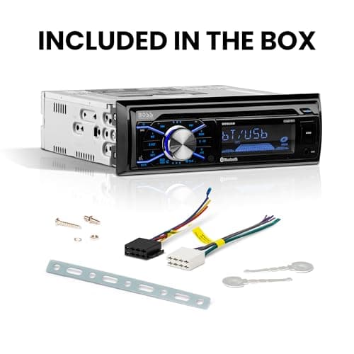 BOSS Audio Systems 508UAB Car Stereo - Single Din, Bluetooth, CD Player, AM/FM Radio Receiver, Aux-in, USB, Built-in Microphone 7
