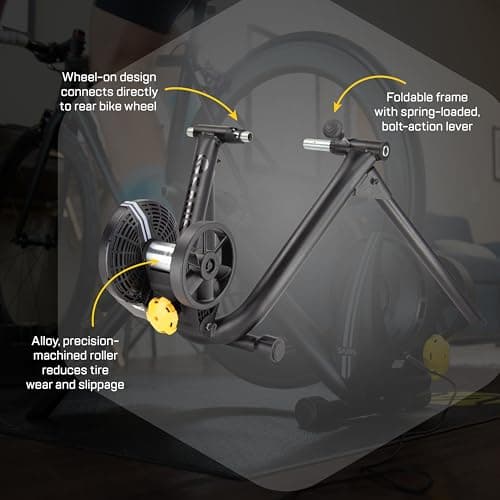 Saris M2 Smart Indoor Bike Trainer, Compatible with Zwift App, Black, Made in The USA 8