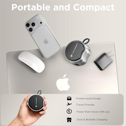 Qi2 Magnetic Wireless Charger Stand Station, Portable Travel Charging Station, 15W Fast Foldable Magnetic Wireless Charger Stand for iPhone 17/17pro16/16 Pro/15/14/13-12 Series, Apple Watch, AirPods 9
