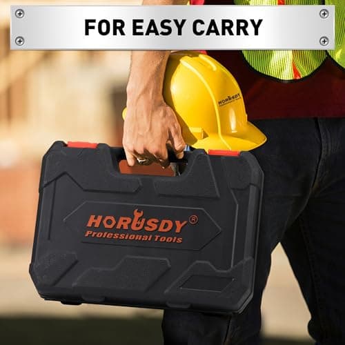 HORUSDY 11-piece Magnetic Screwdriver Set with Case, 5 Phillips & 5 Flat Head Tips with Magnetizer demagnetizer Precision Screwdriver Set 8