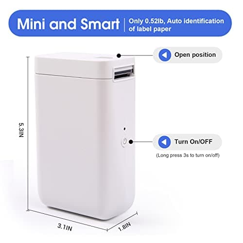 NIIMBOT D101 Label Maker, Handheld Thermal Label Printer with Tape, Easy to Print 0.5 to 1 Inch Width Inkless Label Maker for School Name, Cable Labels, Business Price Tags, Home Storage 7