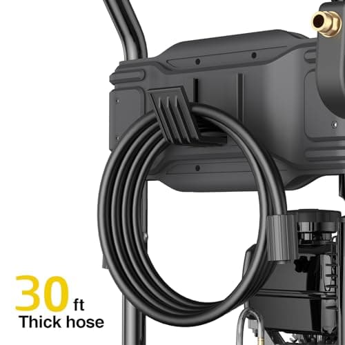 Heavy-Duty Gas Pressure Washer, 3600Psi at 2.7Gpm Power Washer,Portable, 30feet Pressure Hose,Industrial Style,Axial Cam Pump, for Siding, Driveway, House, Car, RV, Paint Preparation etc 6