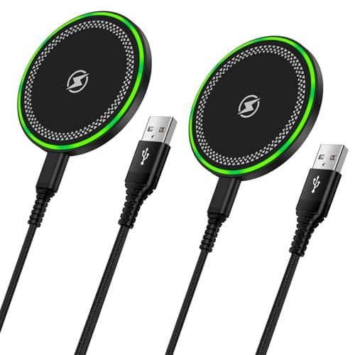Pixel 9 Pro 9A Wireless Fast Charging Pad for Google Pixel 10A 10 9 Pro XL Fold 8 8A 7 7A 6 5,2Pack 15W Samsung S25 Wireless Charger Android Phone Station for Galaxy S25 S24 S23 S22 S21 S20 Ultra