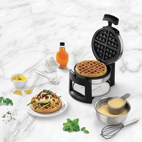 Cuisinart Round Flip Belgian Waffle Maker, 1" thick Belgian-style Waffle, WAF-F30NAS 7