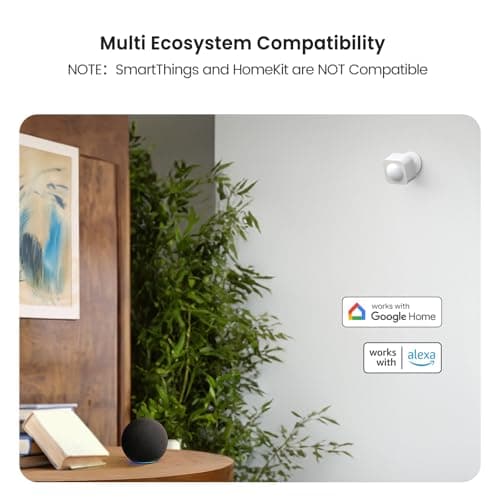 TREATLIFE WiFi Motion Sensor, 2.4GHz PIR Motion Sensor for Alarm System, Smart Home Automation, Trigger Lights & Scenes, Wide Range Detection, APP Real-Time Alerts, No Hub Required 6