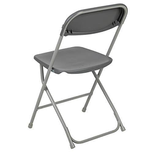 Flash Furniture Hercules Series Plastic Folding Chair - Grey - 650LB Weight Capacity Comfortable Event Chair - Lightweight Folding Chair 5