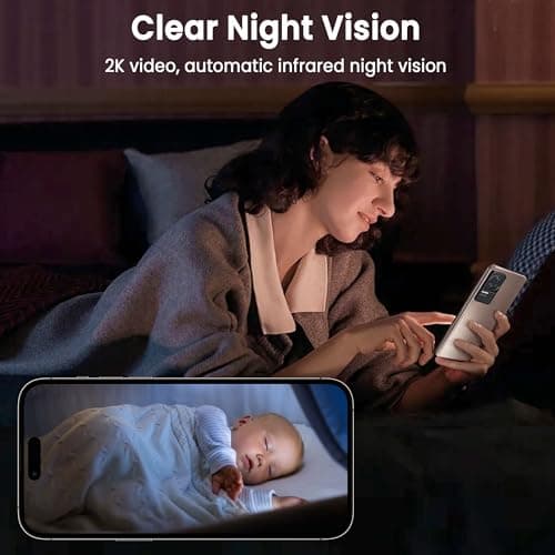 vebiliki 4K Spy Camera with SD Card, Hidden Camera Mini Wireless Security Cam with AI Motion Detection, Auto Night Vision, Cloud/Local Storage, 100-Day Standby Nanny Cam for Home Monitoring 5