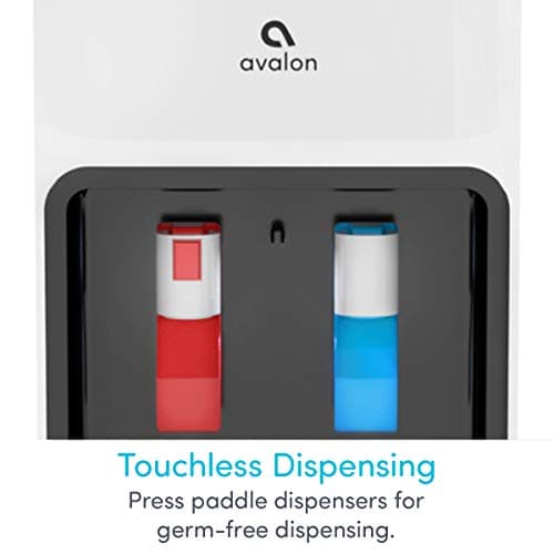 Avalon Top Loading Water Cooler Dispenser - Hot & Cold Water, Child Safety Lock, Innovative Slim Design, Holds 3 or 5 Gallon Bottles - UL Listed 5