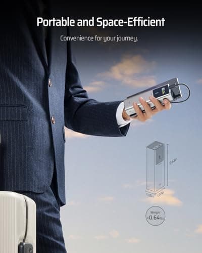 CUKTECH 10 Power Bank 10000mAh(4S1P), 100W USB C Portable Charger with Smart Display, PD3.0 Fast Charging External Battery Pack for iPhone 16/15/14/13, Samsung, MacBook, Dell, Steam Deck and More 4