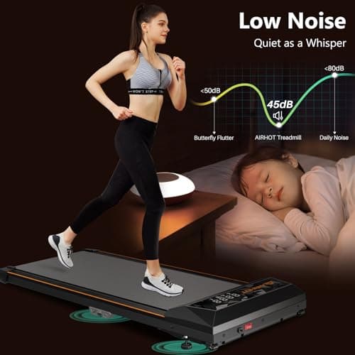 Walking Pad with Incline, Under Desk Treadmill, Portable Treadmills for Home Office, 4 in 1 Walking Running Machine Manual Incline, Compact Treadmill 265LB Capacity with Remote Control 6