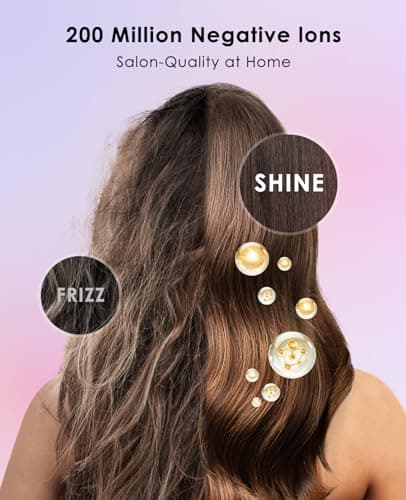 OSOU Hair Dryer, Negative Ionic Hair Dryer, High-Speed Blow Dryer with 110, 000 RPM Brushless Motor, Fast Drying Lightweight Travel Hairdryer, Low Noise Home Hair Dryer with Smooth Nozzle 5