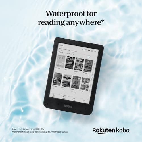 Kobo Clara BW | eReader | 6” Glare-Free Touchscreen with ComfortLight PRO | Dark Mode Option | Audiobooks | Waterproof | 16GB of Storage | Black 5