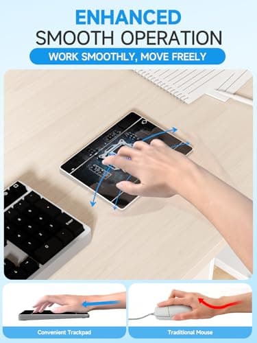 Homiguar Wireless Bluetooth Trackpad for Windows 10 & 11, 3-in-1 Connectivity Modes,High Precision Control, Portable Multi-Touch Gestures touchpad for PC & Laptop (Black) 8