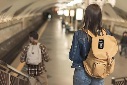 Dynotag® Sentry Series Solid Metal Web Enabled Smart Luggage Tag ID + Steel Loop, Anodized Aluminum with DynoIQ™ & Lifetime Recovery Service (Midnight Black) 5