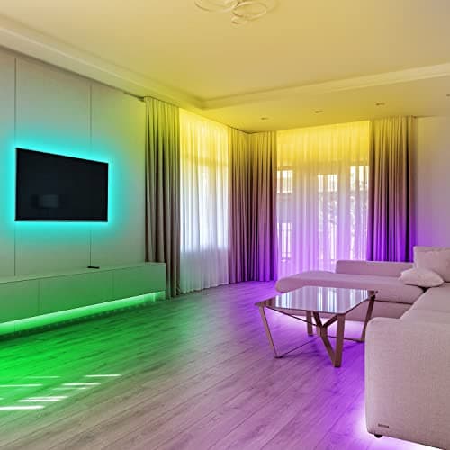 dalattin 100ft Led Lights for Bedroom Led Strip Lights Color Changing Lights with 44 Keys Remote,2 Rolls of 50ft 5