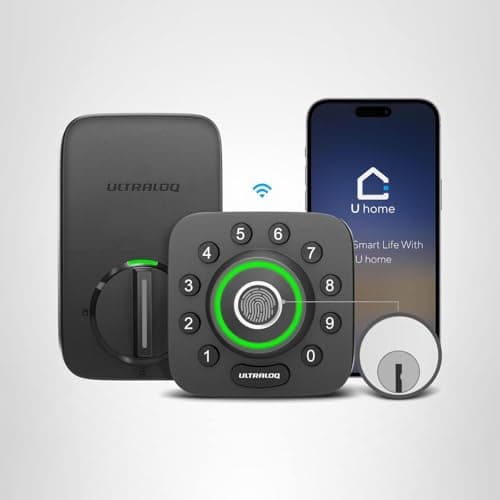 ULTRALOQ U-Bolt Pro WiFi Smart Lock with Door Sensor, 8-in-1 Keyless Entry Door Lock with Fingerprint ID, App Remote Control, Built-in WiFi Keypad Deadbolt, Auto Unlock, IP65 Waterproof, Easy Install 10