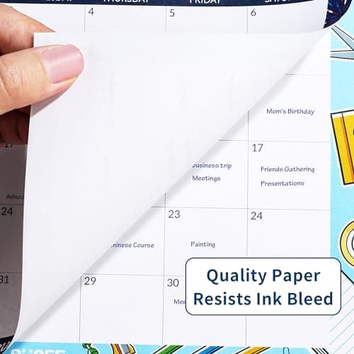 SUNEE 2 Year Magnetic Calendar for Refrigerator (8" x10") from Now to June 2026 Wall Calendar, Fridge Calendar with Magnet Monthly 2025-2026 for Family, Seasons Color 7