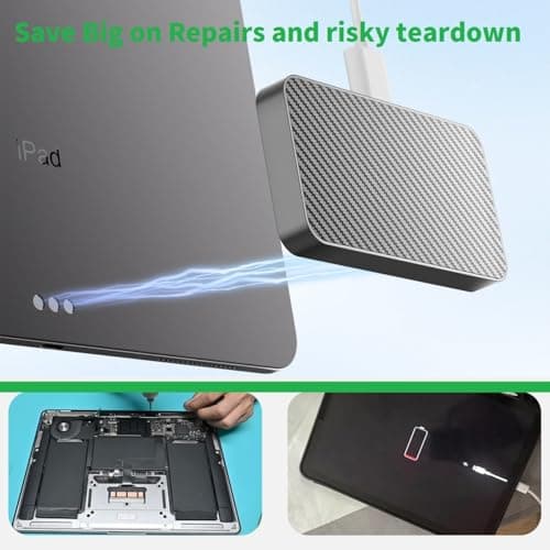 Magnetic Wireless Charger for iPad Pro 11 (1st/2nd/3rd/4th) & iPad Air 11 (M2/M3) & iPad Air 10.9 (4th/5th), 18W Fast Charging Smart Connector Alloy Wireless Charging Pad with USB-C Cord Cable 6