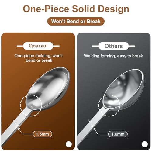 2PCS Coffee Scoop Spoons, 15ML (1 Tablespoon) Stainless Steel Measuring Spoons with Long Handle, Durable Coffee Scoopers for Ground Coffee, Tea and Baking Powder 8