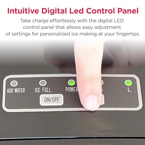 Frigidaire 26 Lbs per Day Portable Compact Maker, Ice Making Machine, Stainless, Medium 5