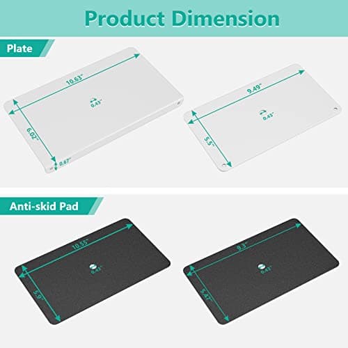 WALI Computer Monitor Arm Clamp, C Bracket Clamp, Steel Reinforcement, for Most Monitor Mount Stand Grommet C Clamp Installation (CGRP-W), White 5