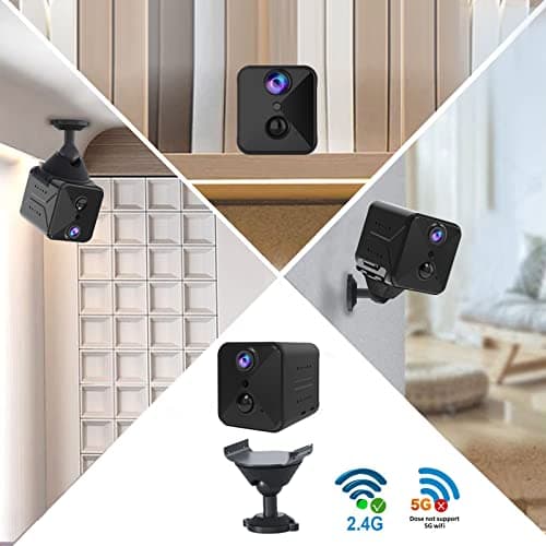 realhide Upgraded 4K WiFi Hidden Camera with Free Cloud Storage, 120° Mini Spy Cam, Smart Motion Detection, Night Vision, Wireless Indoor Nanny Cam for Home Security 7