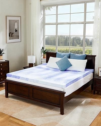 PERLECARE 3 Inch Queen Memory Foam Mattress Topper for Pressure Relief, Cooling Gel Infusion, CertiPUR-US Certified Purple, PCMTQ34PU-US 7