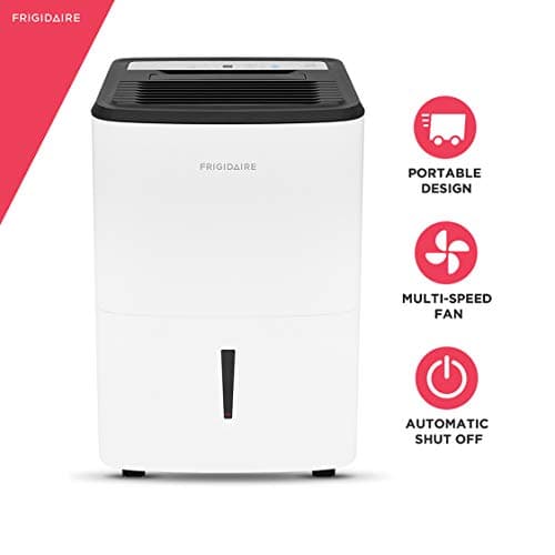 Frigidaire 50 Pint Dehumidifier with Pump. 4,500 Square Foot Coverage. Ideal for Large Rooms and Basements. 1.7 Gallon Bucket Capacity 6
