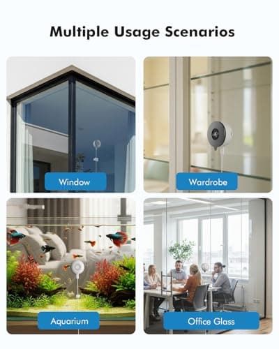 3MP 2K Window Security Camera, 5G & 2.4GHz WiFi Indoor Camera for Home Security with Starlight Color Night Vision, 24/7 Recording, Motion Detection, Easy & Quick Window Mount for Outdoor Monitoring 8