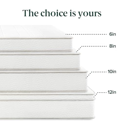 Zinus 6 Inch Foam and Spring Hybrid Mattress [New Version], Twin, Medium Firmness, Durable Support, Certified Safe Foams & Fabric, Mattress in A Box, White 9