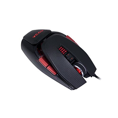 EVGA TORQ X10 901-X1-1103-KR Wired Laser Gaming Mouse Customizable/8200 DPI/5 Profiles/9 Buttons/Ambidextrous (Renewed)