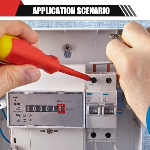 Devvicoo 13PCS 1000V Insulated Screwdriver Set, S2 Steel, Magnetic Tips, PP + TPR Grip, GPSR Certified for Electrician Tools & Industrial Use 8