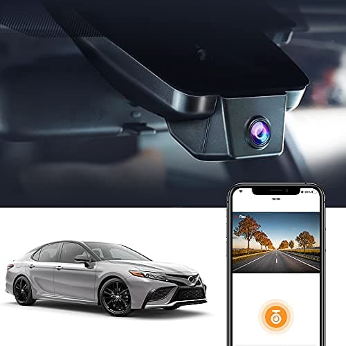 Fitcamx 4K Dash Cam Suitable for Toyota Camry 2021 2022 2023 2024 LE L XLE TRD XSE SE Hybrid (Gen8/XV70), OEM Look, 2160P UHD Video, WiFi & APP, Loop Recording, G-Sensor, Easy to Use, 64GB Card
