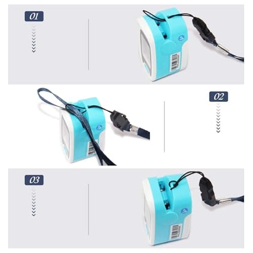 CONTEC CMS50NA Pulse Oximeter SpO2 and PR Value Waveform Blood Oxygen Neck/Wrist Corda 6