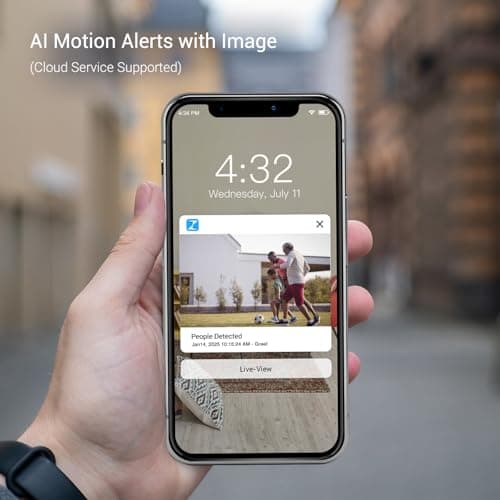 Zmodo Outdoor Security Cameras Wifi - 1080p Full HD Surveillance Cameras for Home Security with Night Vision, IP 66 Weatherproof, Plug-In, Motion Detection, 4 Pack 6