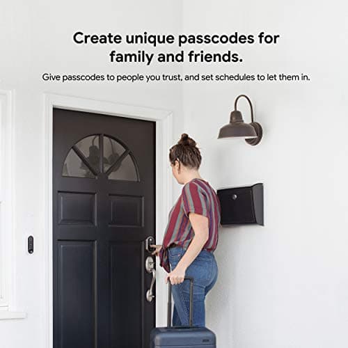 Google Nest x Yale Lock - Tamper-Proof Smart Lock for Keyless Entry - Keypad Deadbolt Lock for Front Door - Satin Nickel 5